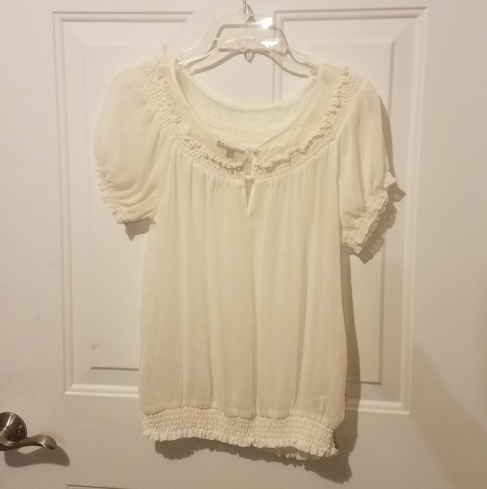 Express small sheer top